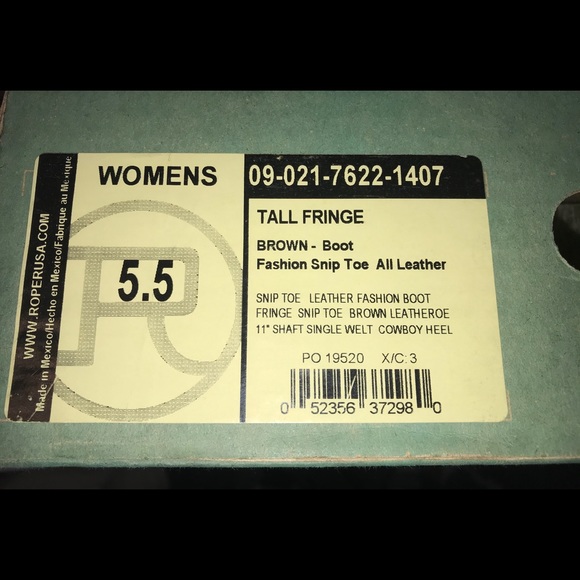 Ladies Roper Fringe Boot - Picture 2 of 8